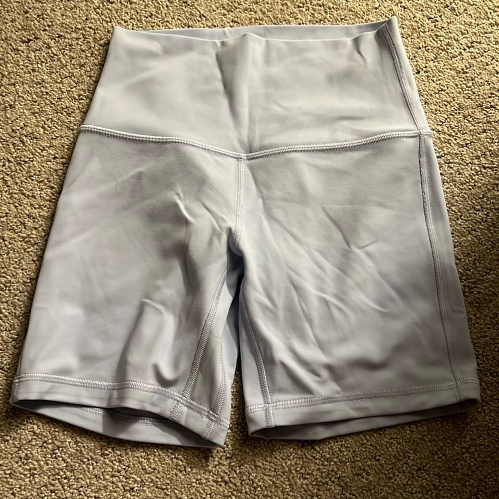 lululemon align short light blue 6” size 4